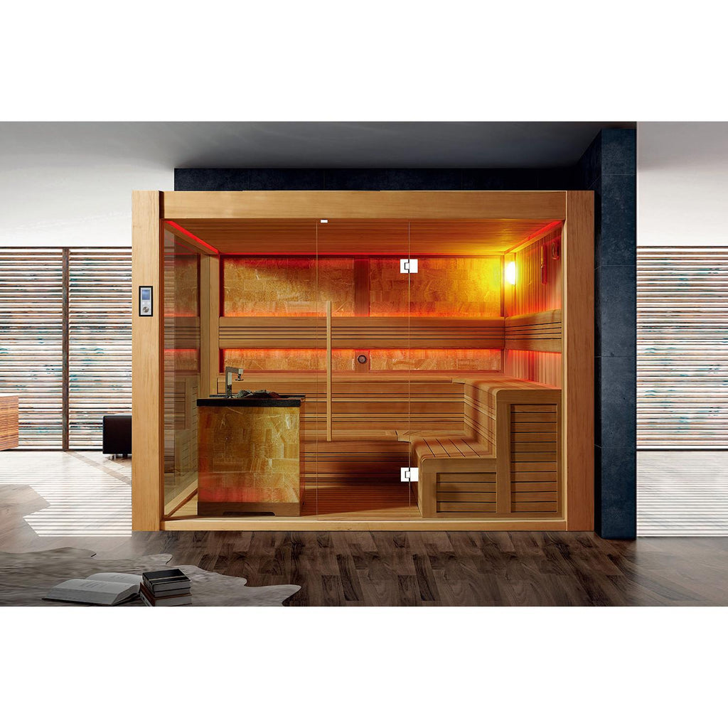 屋内サウナ | 6-8人用 | J-WSD-1500 | ロウリュ対応 | 2サイズ | 自宅サウナ | 業務用サウナ
