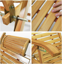 画像をギャラリービューアに読み込む, サウナリラックスチェアー | 折りたたみ式 | 竹製 | 外気浴 | 耐荷重180kg