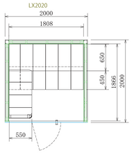 画像をギャラリービューアに読み込む, Harvia LUXURY 2020 | 屋内サウナ | 2-3人用 | 電気ストーブ付き | 自宅サウナ