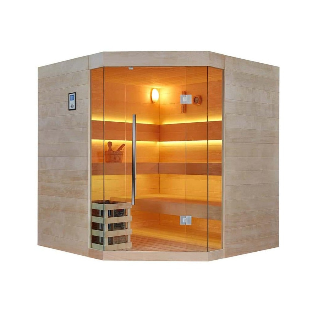 屋内サウナ | 3人用 | J-WSD-1902 | コーナータイプ | Bluetoothスピーカー搭載 | 自宅サウナ