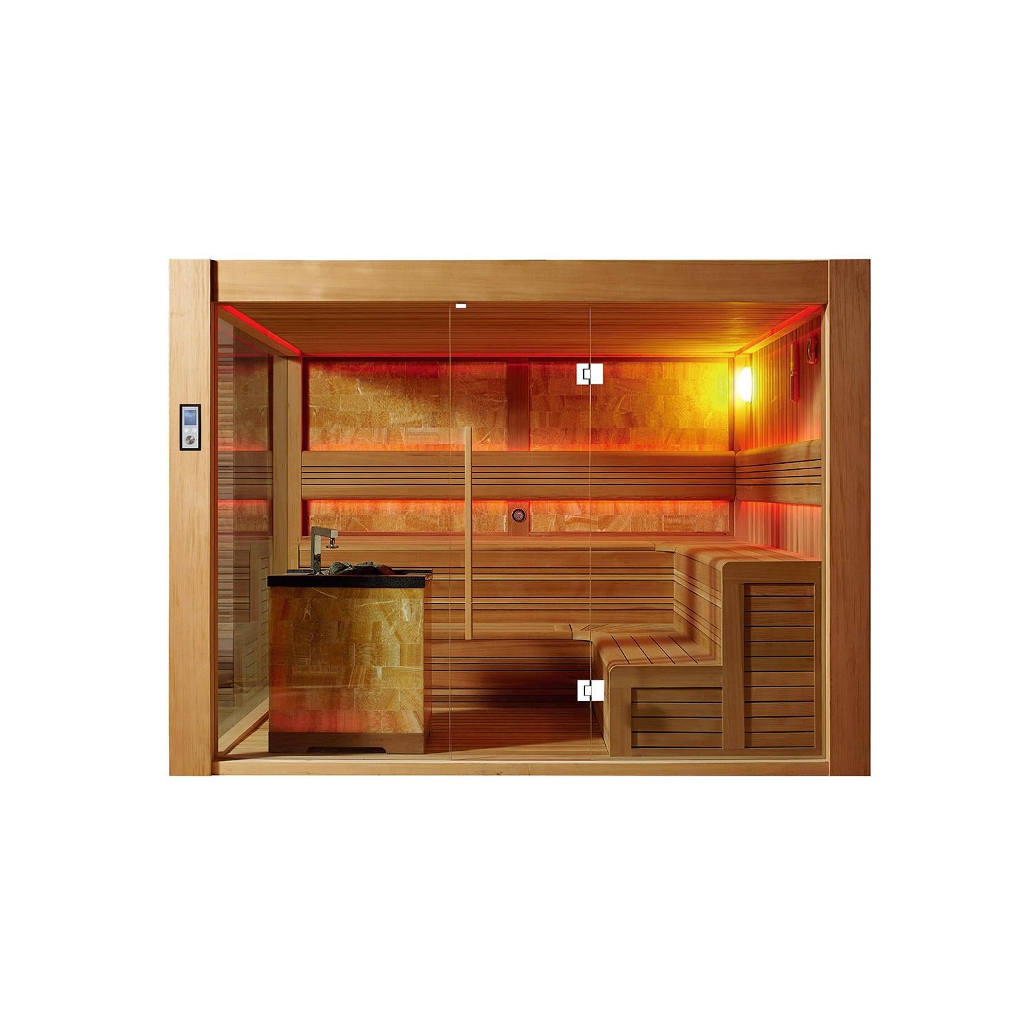 屋内サウナ | 6-8人用 | J-WSD-1500 | ロウリュ対応 | 2サイズ | 自宅サウナ | 業務用サウナ