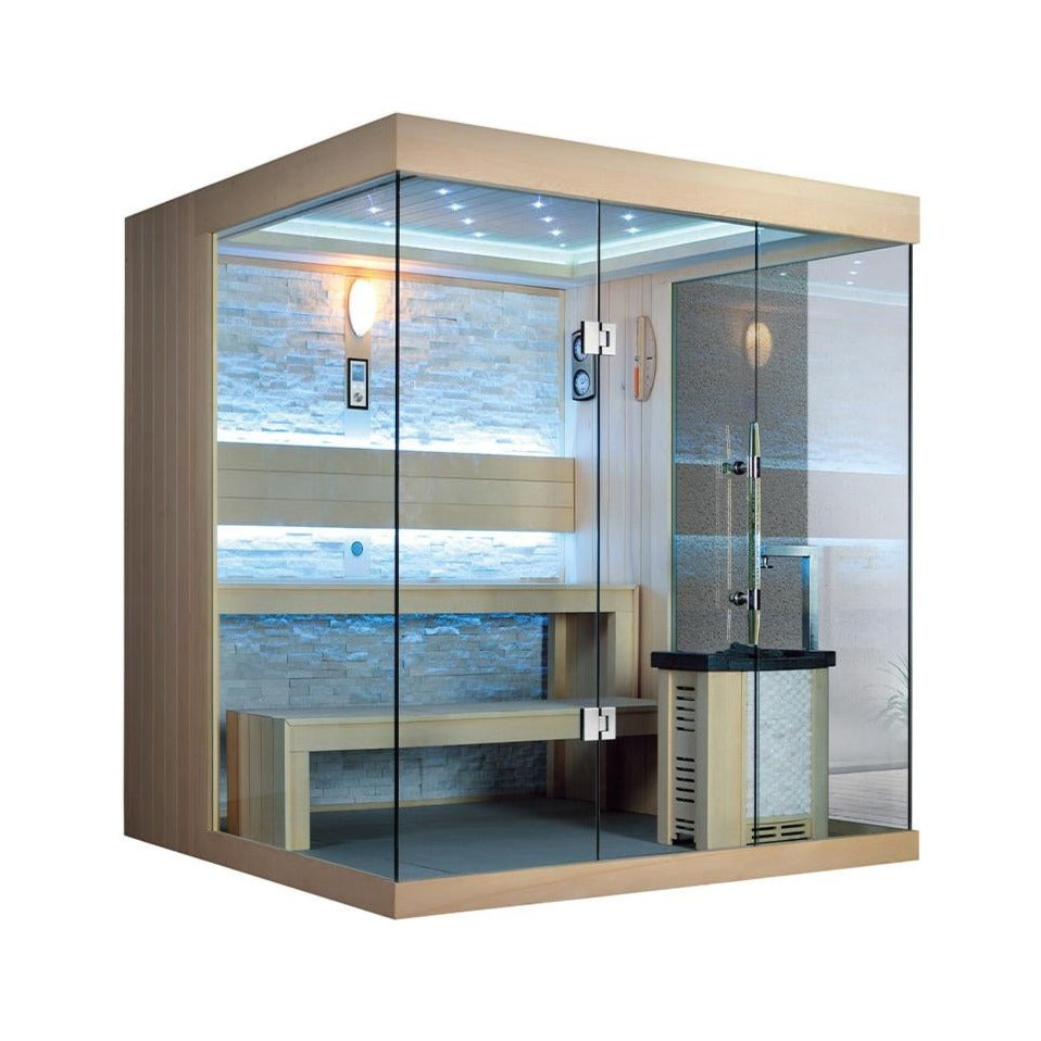 屋内サウナ | 3-4人用 | J-WSD-1250 | Bluetoothスピーカー搭載 | 自宅サウナ