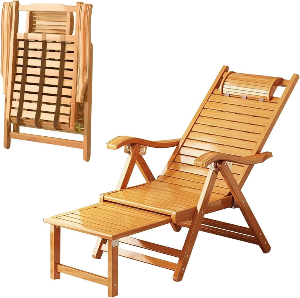 サウナリラックスチェアー | 折りたたみ式 | 竹製 | 外気浴 | 耐荷重180kg