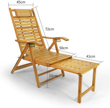画像をギャラリービューアに読み込む, サウナリラックスチェアー | 折りたたみ式 | 竹製 | 外気浴 | 耐荷重180kg