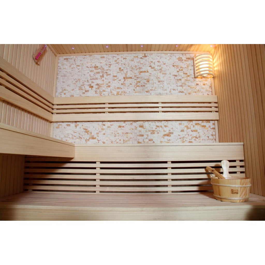 温かみのある雰囲気で自宅の一角を快適なサウナ空間にすることができます