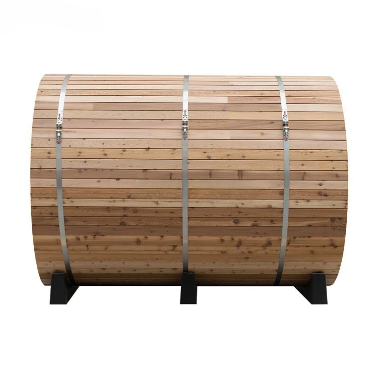 バレルサウナ | 4~6人用 | ストーブセット | 休憩スペース付 | 選べる木材