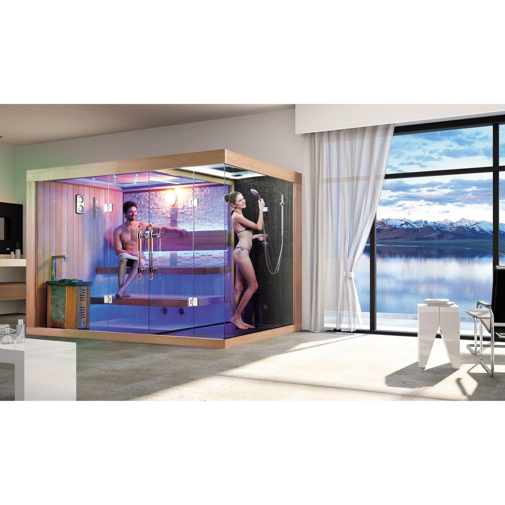 屋内サウナ | 2-4人用 | J-WSD-1388 | シャワールーム付 | 自宅サウナ