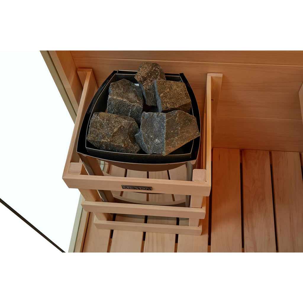 ロウリュにも対応、蒸気で心地の良い汗を流すことができます