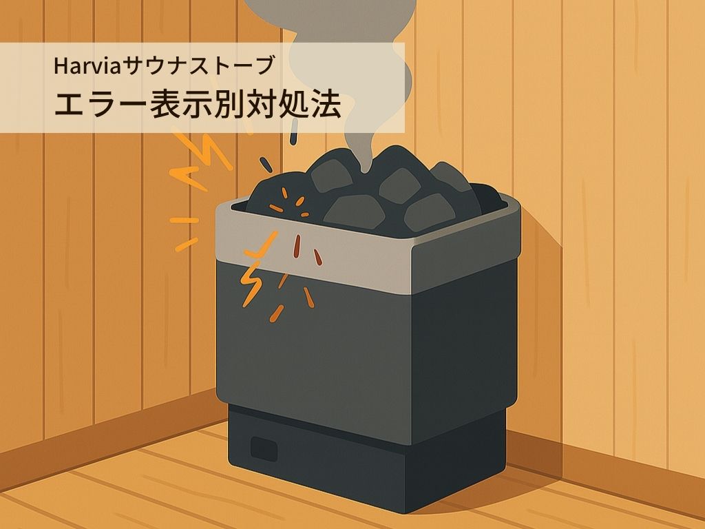 Harviaサウナストーブのエラー表示別対処法