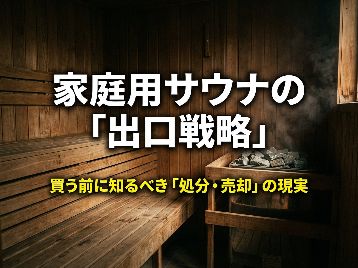 いらなくなった自宅サウナはどうする？廃棄・売却・修理で失敗しないために