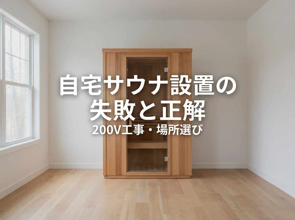 ホームサウナ設置の失敗談と対策｜200V電気工事と場所選びの正解とは？