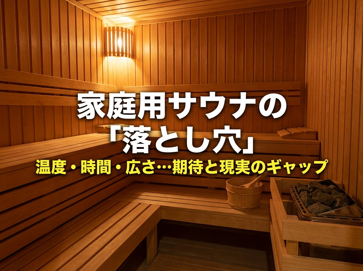 家庭用サウナだと100℃にならない？購入前に知るべき性能と体感の
