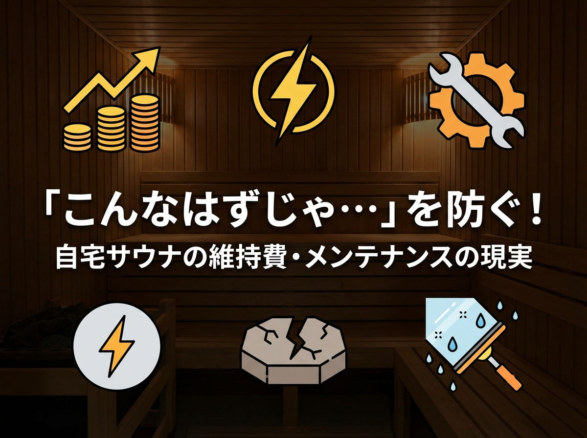 「こんなはずじゃ…」を防ぐ！自宅サウナの維持費・メンテナンス費用