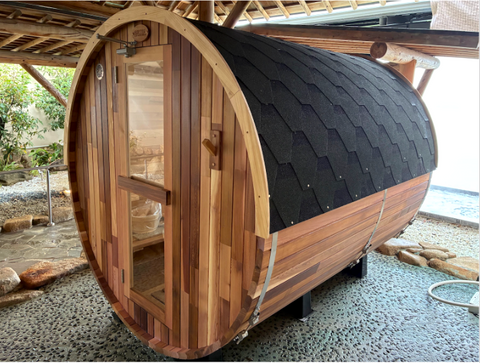 広島県・大崎上島の「きのえ温泉ホテル清風館」にてバレルサウナを導入しました。