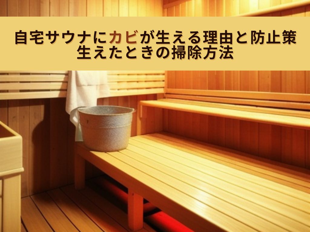 自宅サウナにカビが生える理由と防止策、生えたときの掃除方法