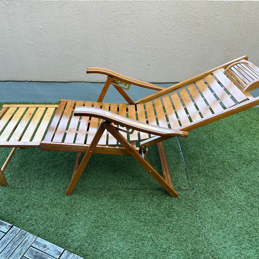 サウナリラックスチェアー | 折りたたみ式 | 竹製 | 外気浴 | 耐荷重180kg