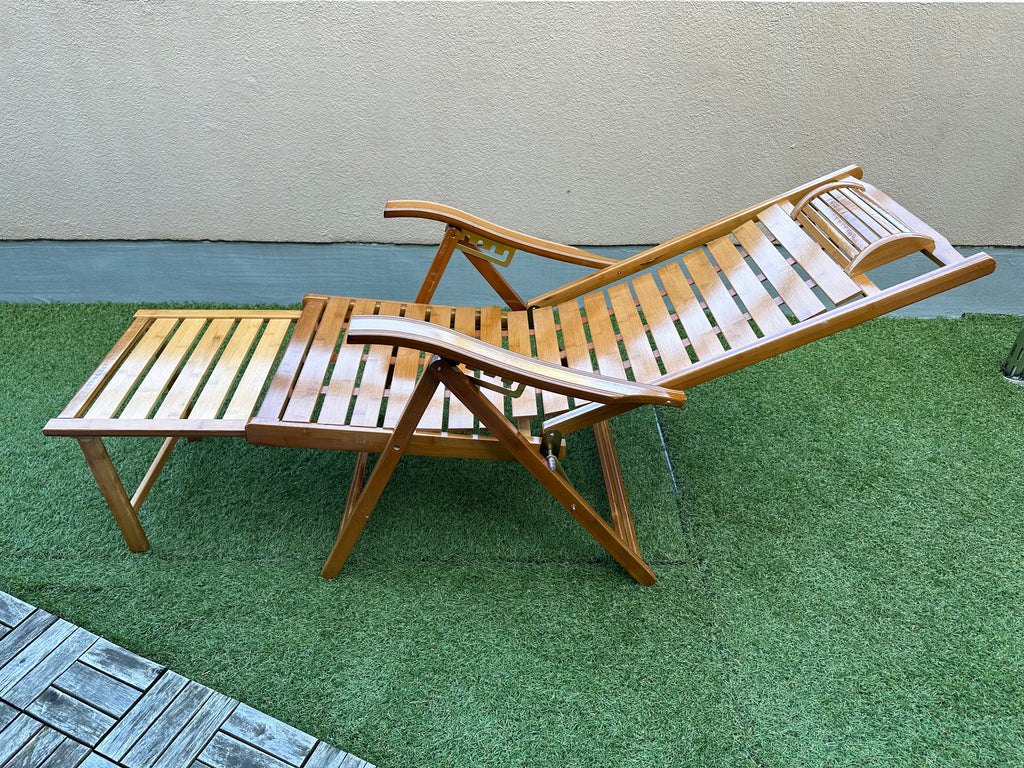 サウナリラックスチェアー | 折りたたみ式 | 竹製 | 外気浴 | 耐荷重180kg