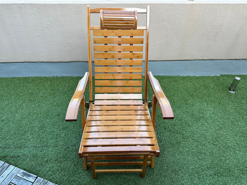 サウナリラックスチェアー | 折りたたみ式 | 竹製 | 外気浴 | 耐荷重180kg