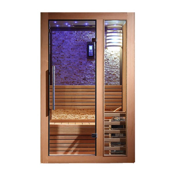 屋内サウナ | 1人用 石壁 コンパクト | HS-00 | コンパクト設計 | Bluetoothスピーカー搭載 | 自宅サウナ