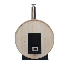 バレルサウナ | 3-4人用 | 薪ストーブ付属 | コンパクト | 自宅サウナ