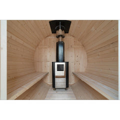 バレル型の熱効率の良さによってストーブの熱を最大限に活用できます