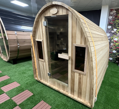 屋外サウナ | 2-8人用 | IDOA-1818 | アーチ型 | ロウリュ対応 | 全10サイズ | 自宅サウナ