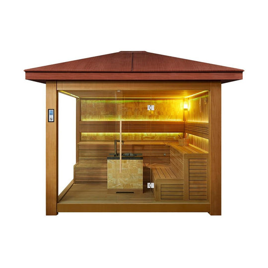 屋外サウナ | ガーデンサウナ | 6-8人用 | J-WSD-1500LT | 自宅サウナ