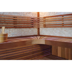 ベンチから背もたれまで、コーナー部でもしっかり座れます