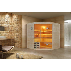 ルームサウナ コーナータイプ 屋内 2～3人用 室内用 ガラスデザイン J-WSD-1902