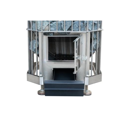 放射熱でじっくり温まる薪式