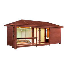 屋外サウナ | ガーデンサウナ | 8人用 | J-WSD-LT13 | シャワー付 | 自宅サウナ