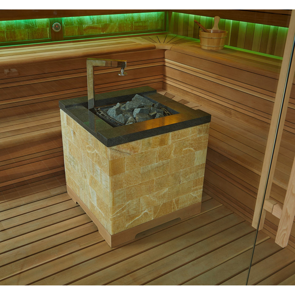 世界No1のシェアを誇る信頼性抜群のHarvia製電気ストーブを採用