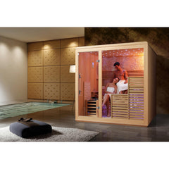屋内サウナ | 3-4人用 | J-WSD-1213 | Bluetoothスピーカー搭載 | 自宅サウナ