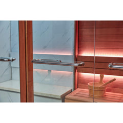 屋外サウナ | ガーデンサウナ | 4人用 | J-WSD-2021LT | フィンランド+スチーム | 自宅サウナ