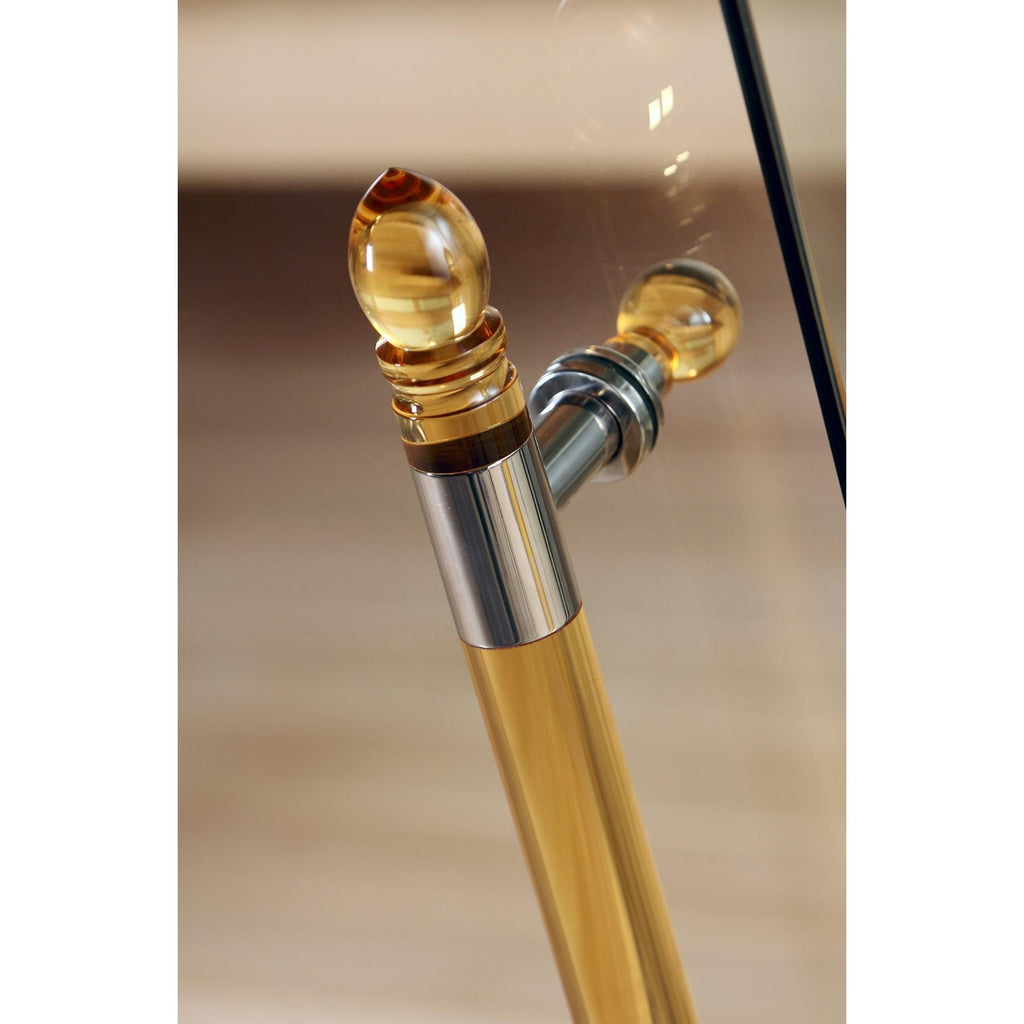 ガラスドアの透明感を損なわず、一体感のあるデザインの取手