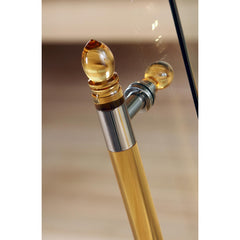 ガラスドアの透明感を損なわず、一体感のあるデザインの取手