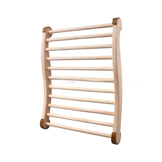 サウナ用バックレスト | 木製 | S字型 | 背もたれ