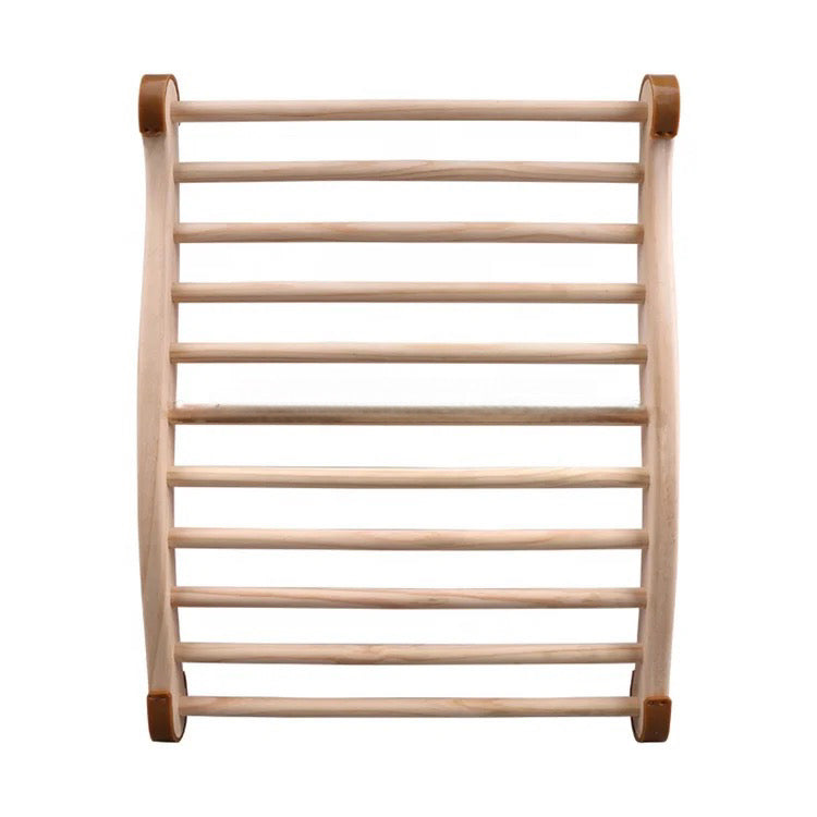 サウナ用バックレスト | 木製 | S字型 | 背もたれ