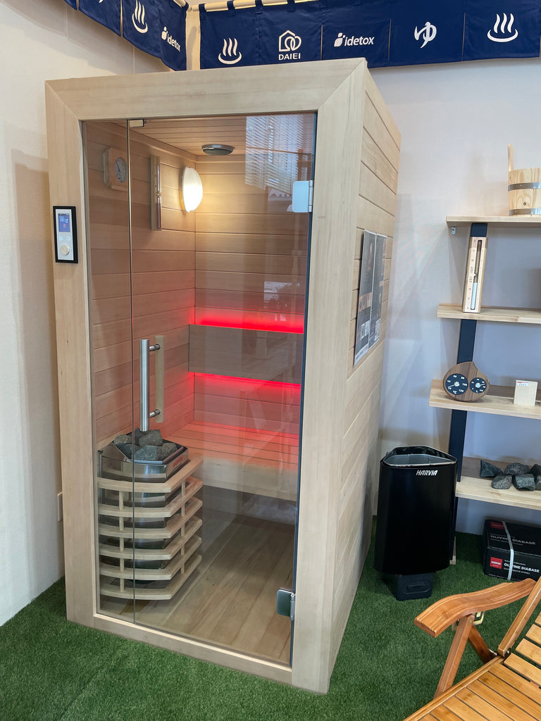 屋内サウナ | 1-2人用 | J-WSD-1904 | Bluetoothスピーカー搭載 | 自宅サウナ