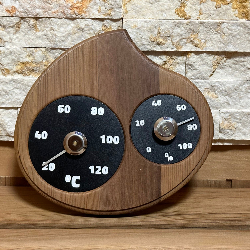 レッドシダー 温湿度計 | 最大120℃ | 杉製 | 軽量 | 高耐久 | サウナ用 | 温度計