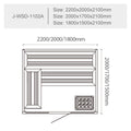 屋内サウナ | 3-4人用 | J-WSD1102A | Bluetoothスピーカー搭載 | 自宅サウナ