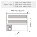 屋内サウナ | 3-4人用 石壁 | J-WSD-1235 | Bluetoothスピーカー搭載 | 自宅サウナ