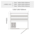 屋内サウナ | 1-3人用 コンパクト | J-WSD-1412 | Bluetoothスピーカー搭載 | 自宅サウナ