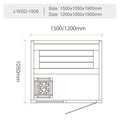 屋内サウナ | 1-2人用 | J-WSD-1508 | Bluetoothスピーカー搭載 | 自宅サウナ