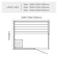 屋内サウナ | 1-2人用 | J-WSD-1903 | Bluetoothスピーカー搭載 | 自宅サウナ