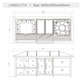 屋外サウナ | ガーデンサウナ | 8人用 | J-WSD-LT13 | シャワー付 | 自宅サウナ