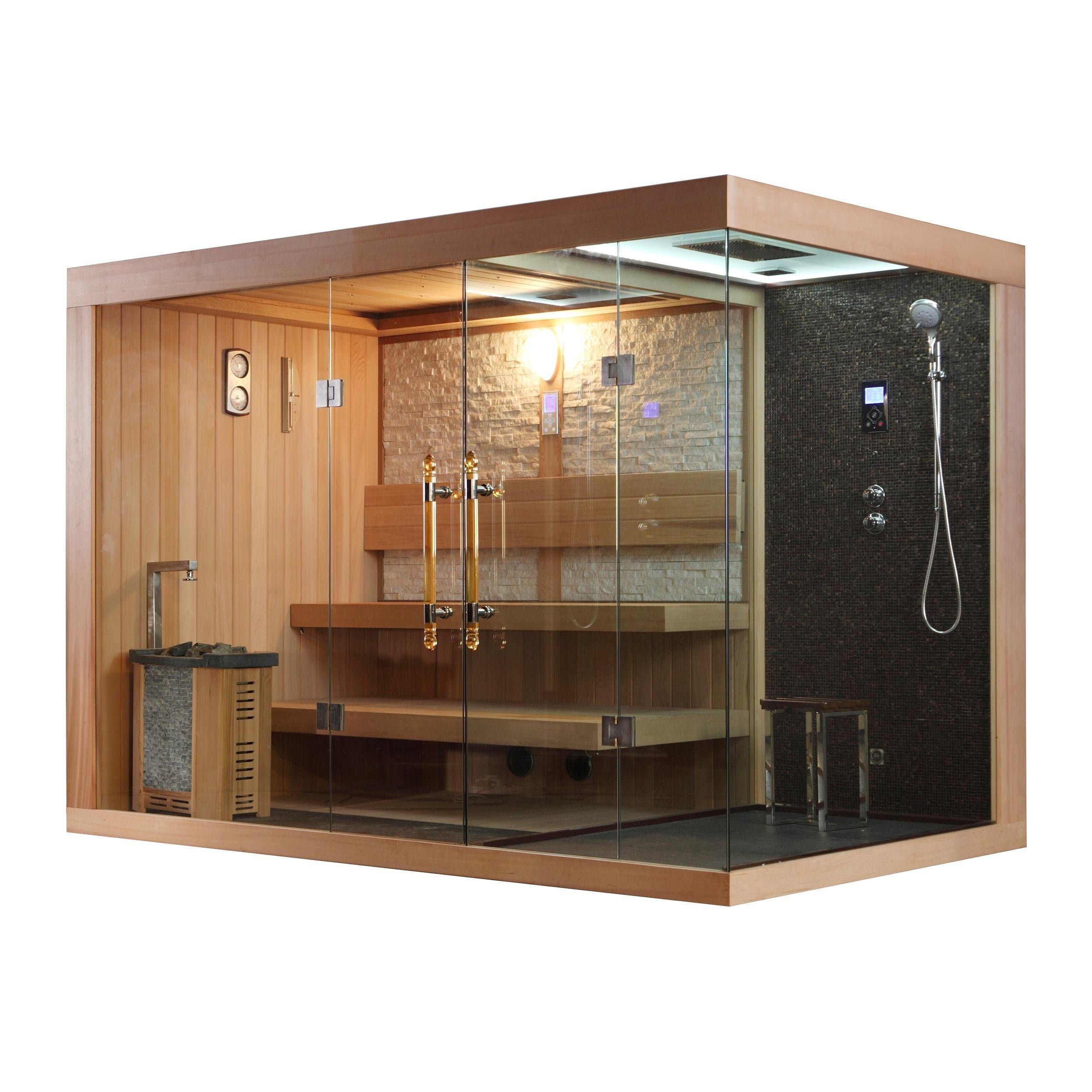屋内サウナ | 2-4人用 シャワールーム付 | J-WSD-1388 |  自宅サウナ