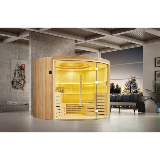 屋内サウナ | 6人用 | J-WSD-1708 | 円形 | 大型 | 自宅サウナ | 業務用サウナ