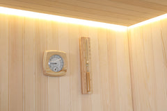 温湿度計や砂時計を付属しすぐにサウナをおたのしみいただけます