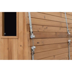 しっかりと留め具で固定し耐久性UP